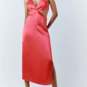 Zara Dark Pink Dress 👗